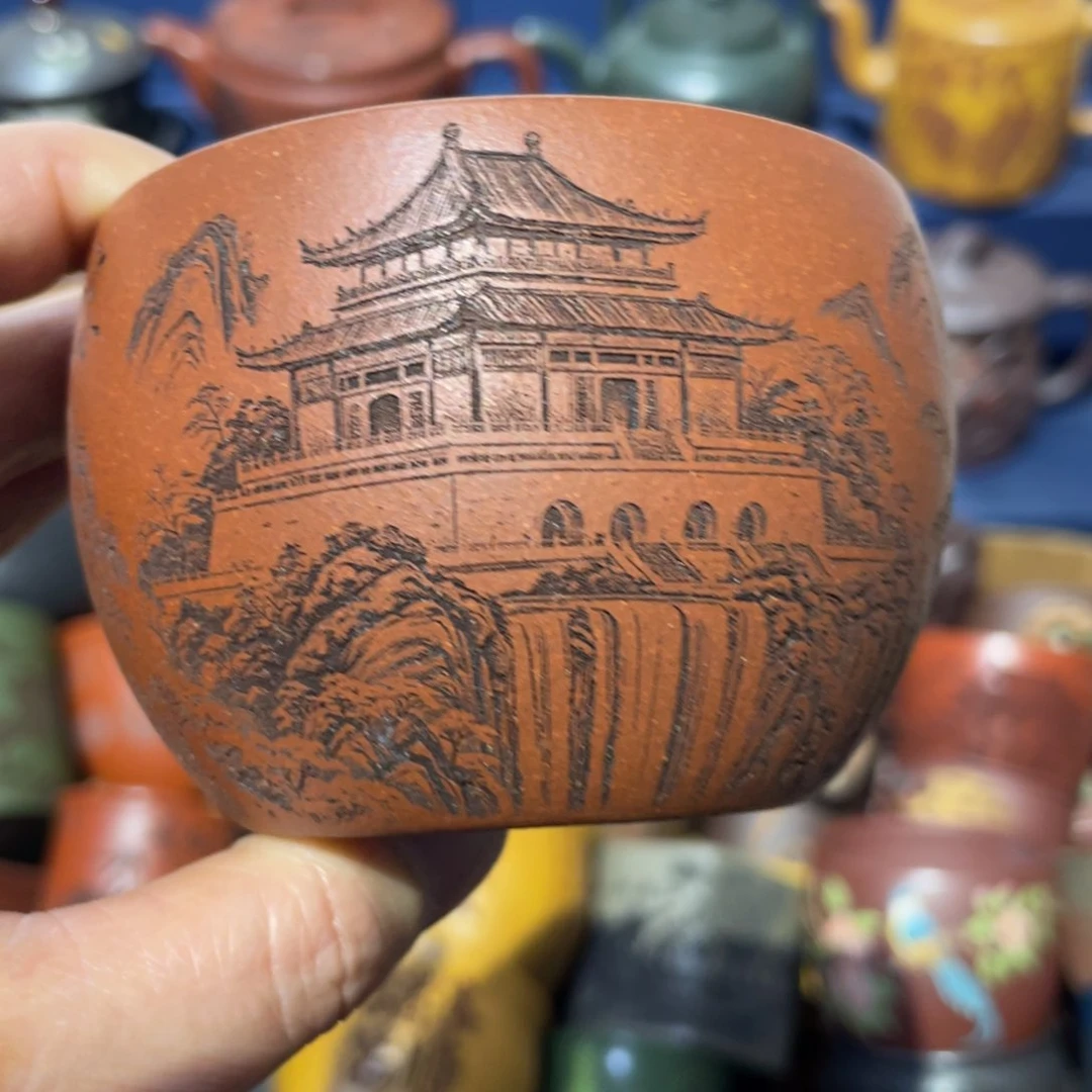 原矿紫砂手工主人杯