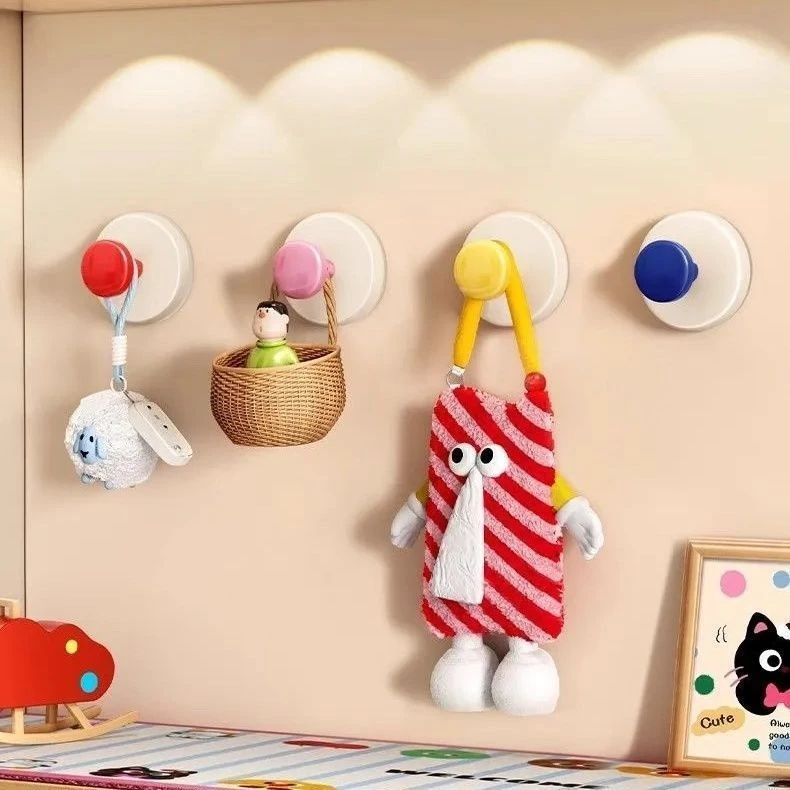 反复拆装不伤墙面吸盘玄关挂钩强力承重免打孔多巴胺吸盘挂钩