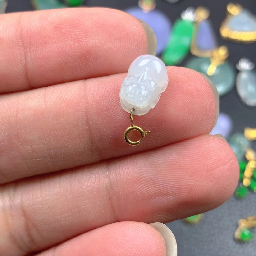 【闪购商品】翡翠18K金镶嵌颈饰翡翠