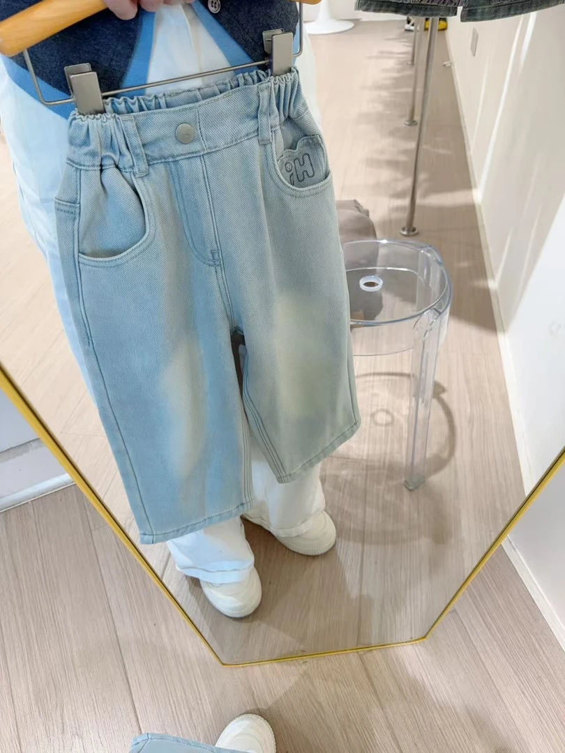 不挑男女的神裤~081冬纯色百搭男女宝新款休闲韩版加绒牛仔裤