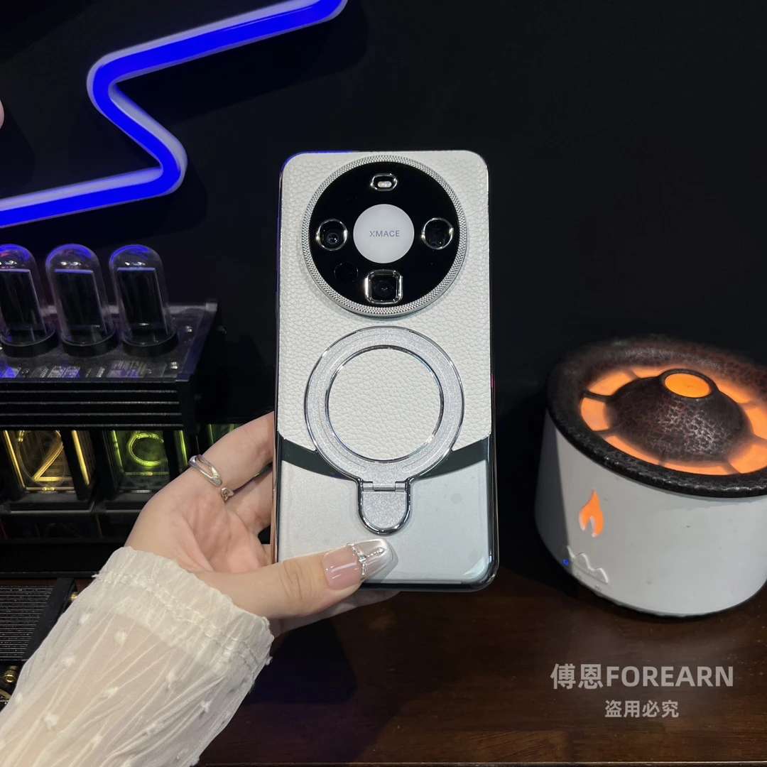 适用于华为mate60pro手机壳带支架透明mate70保护套男女士保护壳