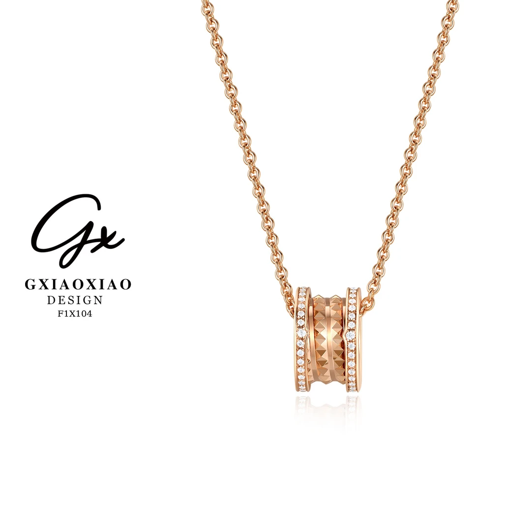 G XIAOXIAO 镀K金 轻奢气质高级感百搭小蛮腰项链 F1X104