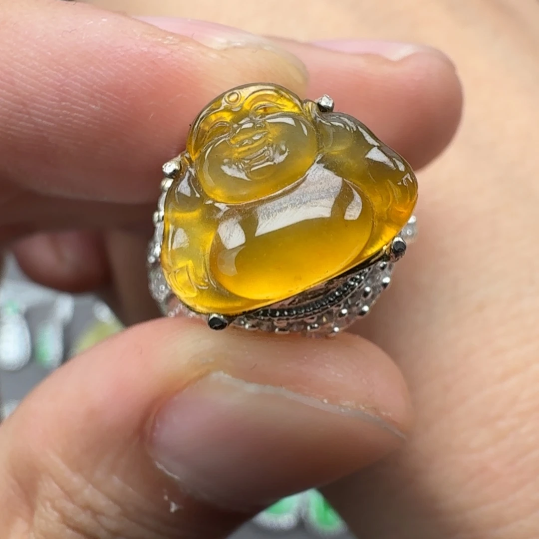 翡翠未镶嵌戒指天然缅甸翡翠A货