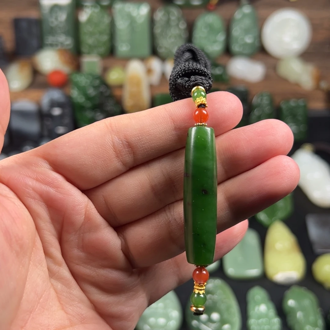 和田玉（碧玉）未镶嵌吊坠(不含链)