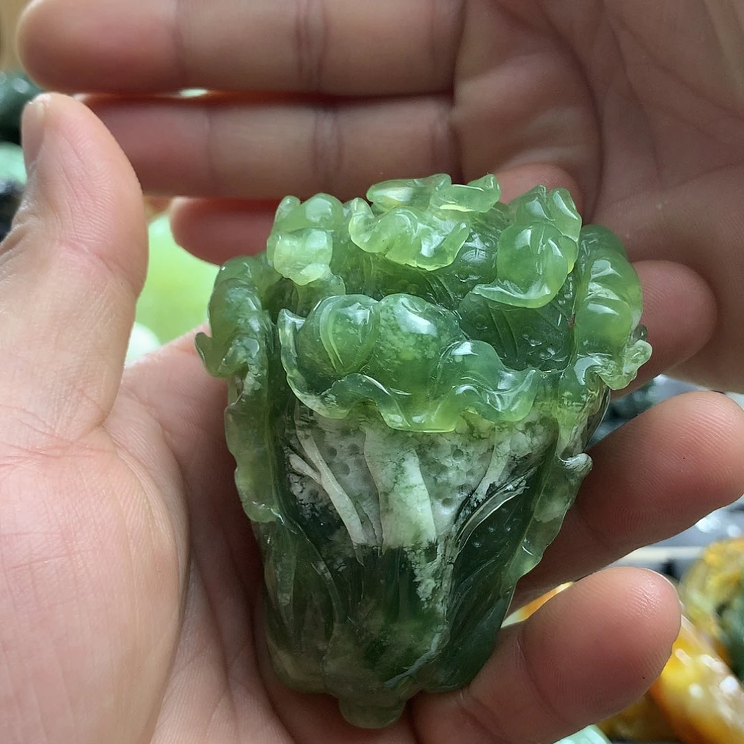 岫玉未镶嵌手把件