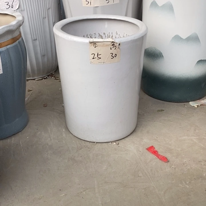 低腰白圆柱中 口25/30