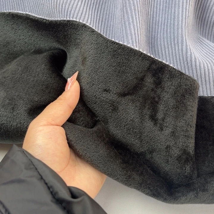 混纺紫灰色灯芯绒1米