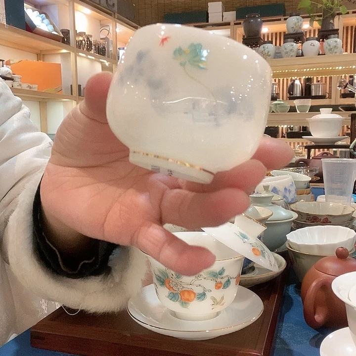 璞玉瓷器主人杯茶杯