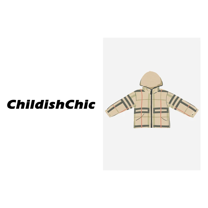 【ChildishChic高定童装】春季新款高定轻奢条纹单件防晒外套