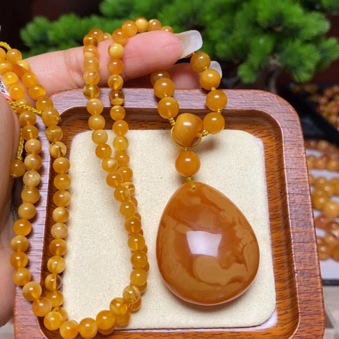 【闪购商品】蜜蜡颈饰未镶嵌项链