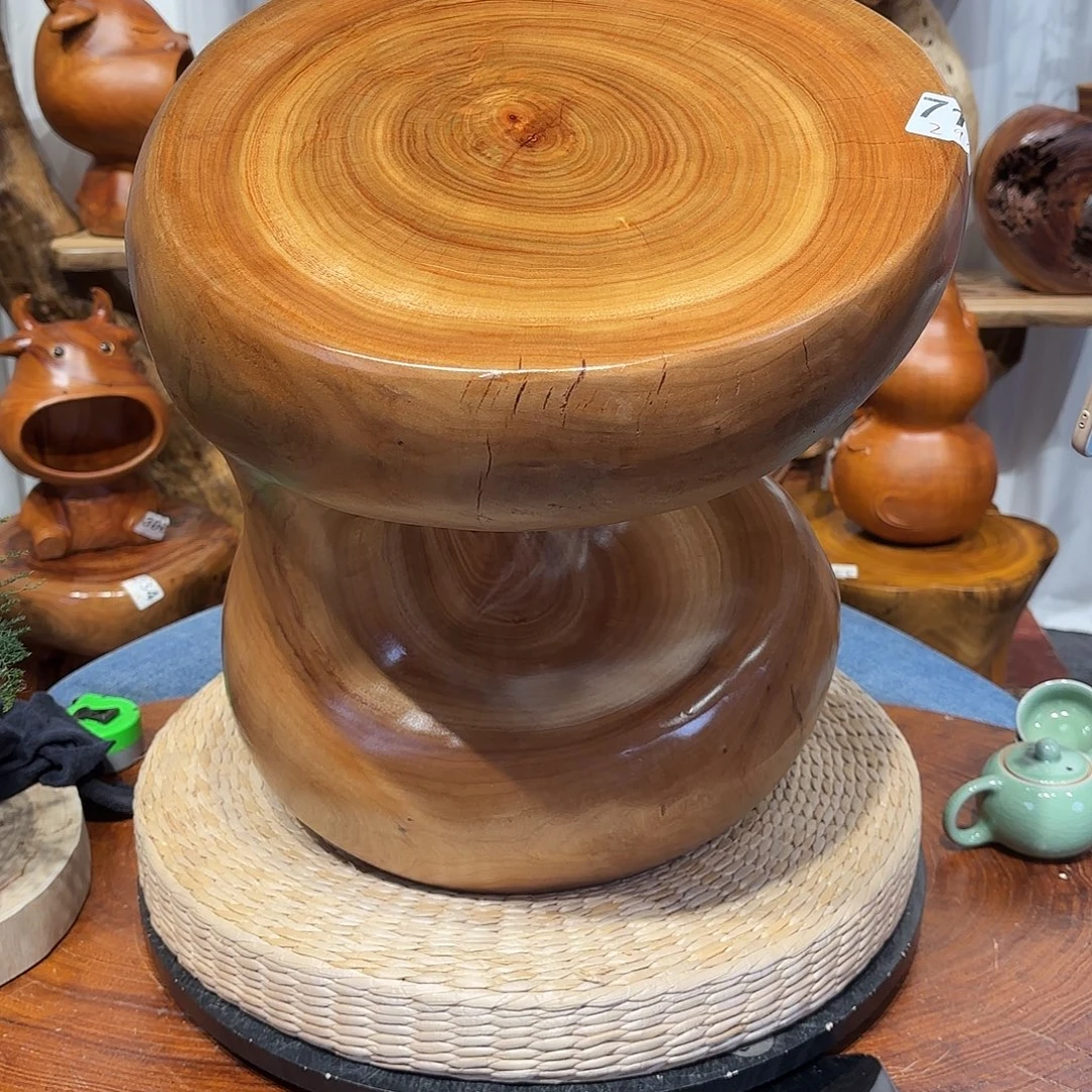 香樟木香樟木根雕凳子一物一拍编号710长34宽31高41.5