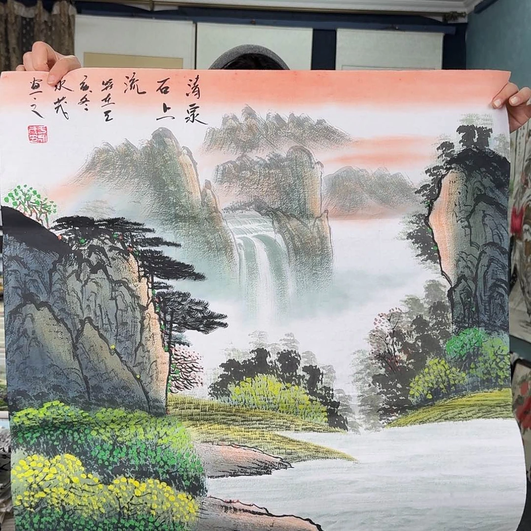 纯手绘国画作品作品