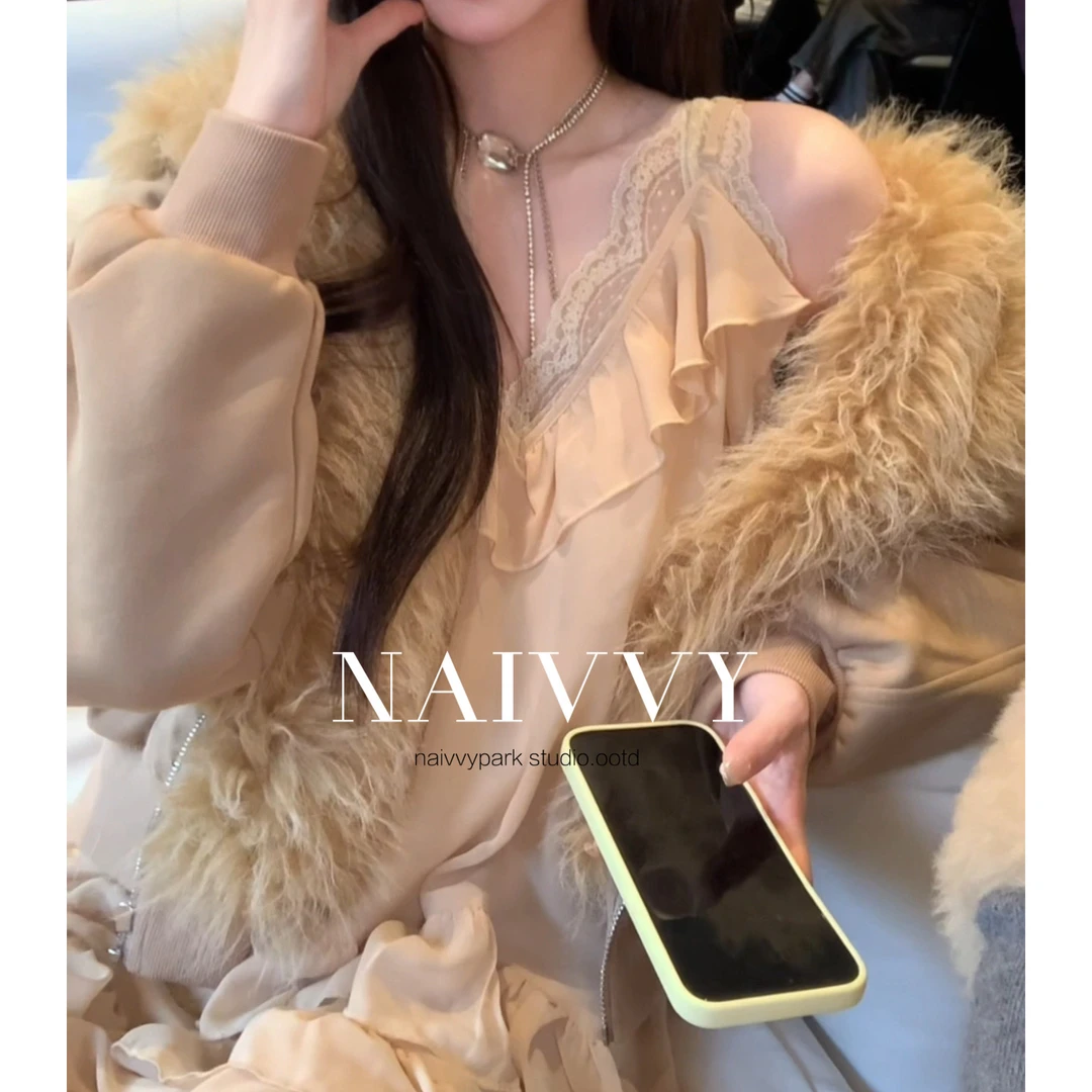 nini专属【松茶可可】韩系温柔设计感气质法式仙气内搭裙