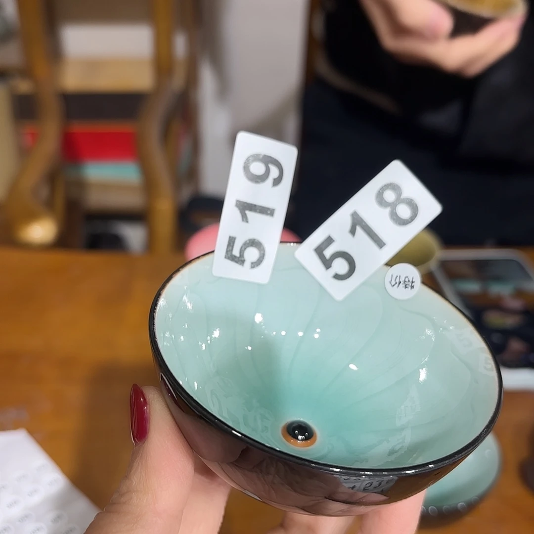 龙泉云间青瓷小米茶器