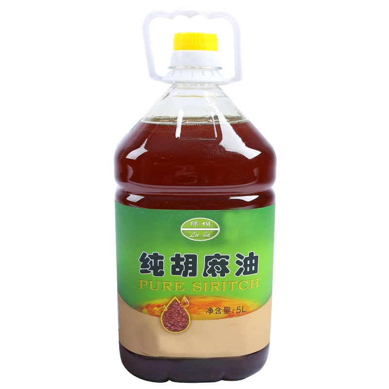 绿坝胡麻油5L桶装