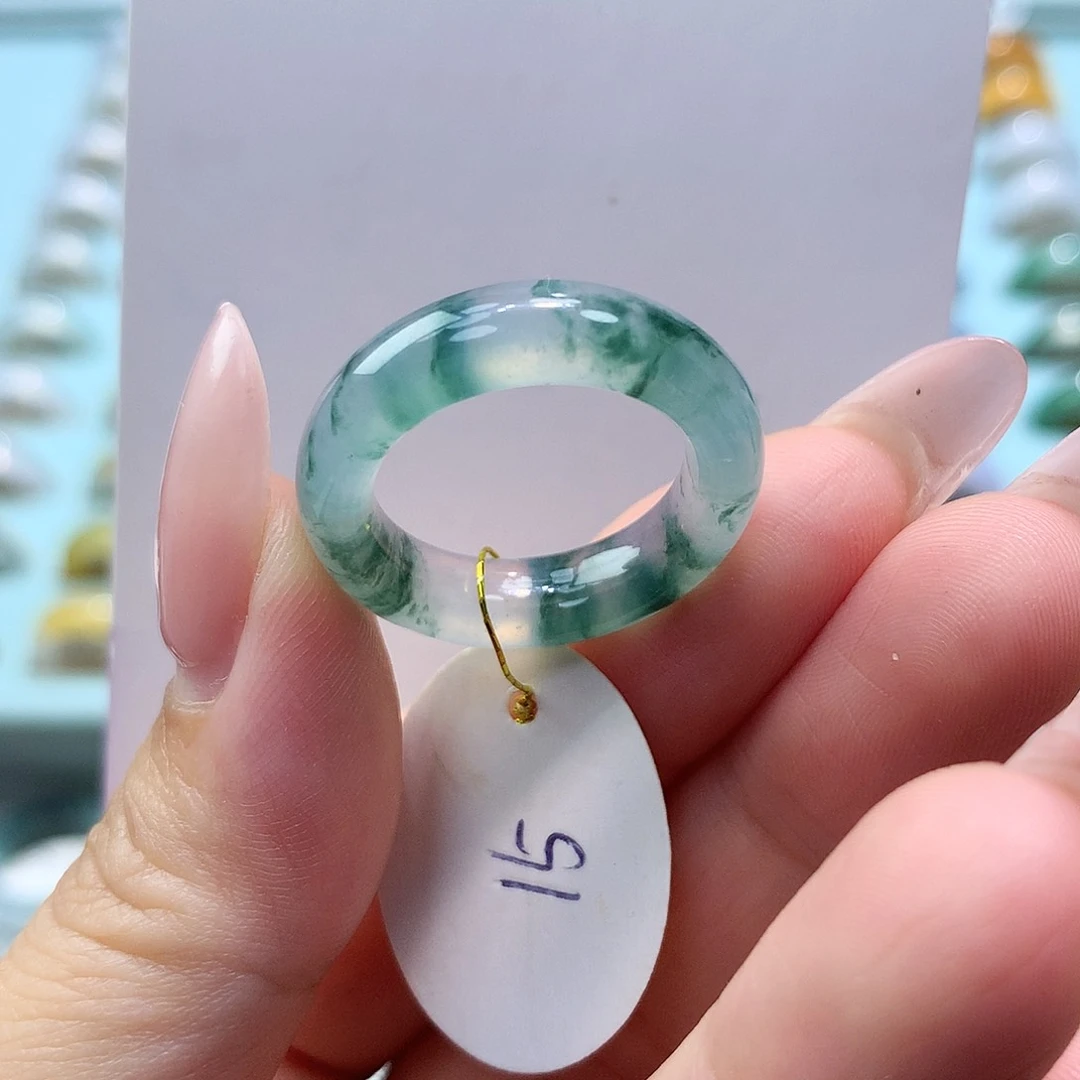 未镶嵌戒指翡翠15圈