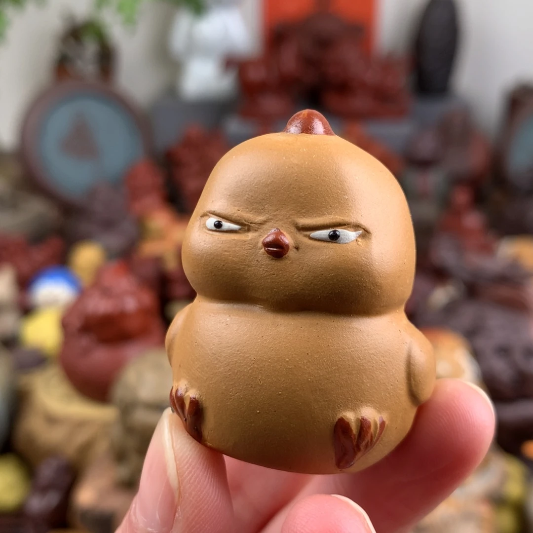 紫砂茶宠愤怒的小鸟