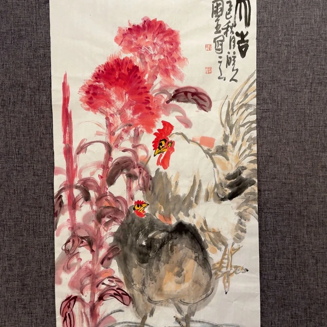 国画单老师作品画作