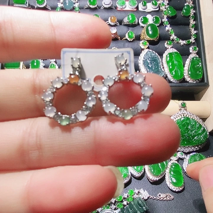 未镶嵌翡翠耳饰23