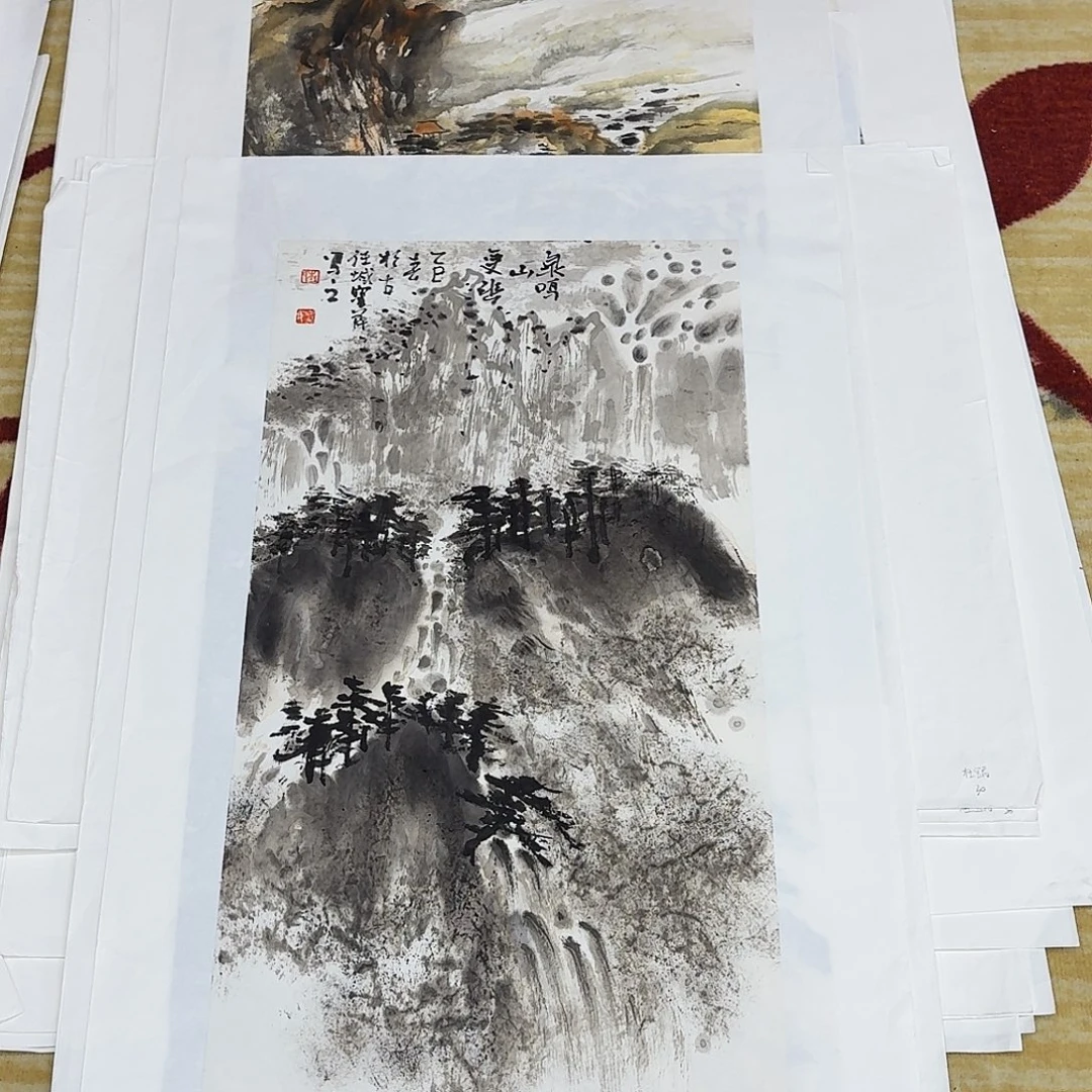 国画四尺四开手绘作品