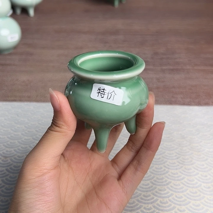 龙泉云间青瓷小米茶器