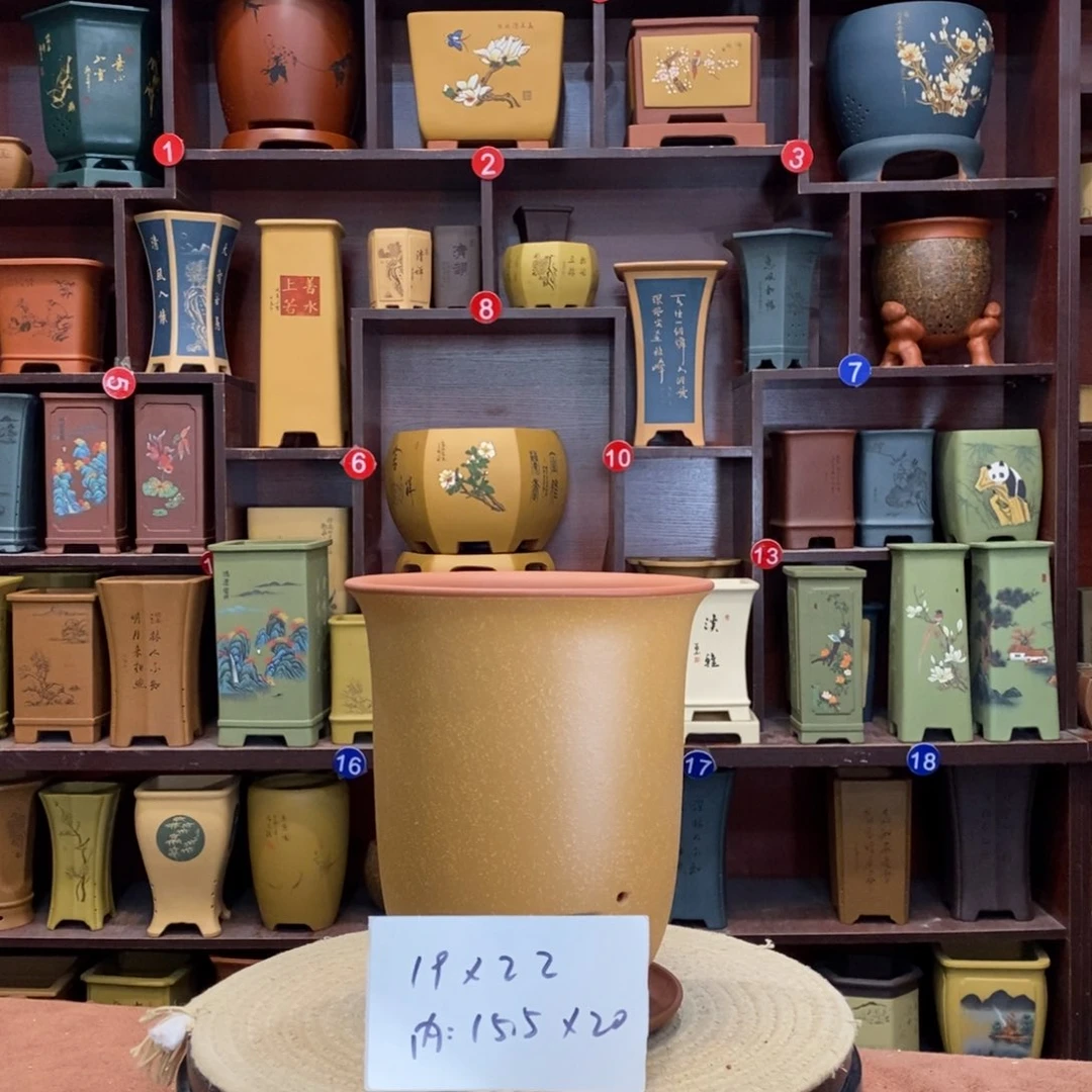 紫砂花盆紫砂作品