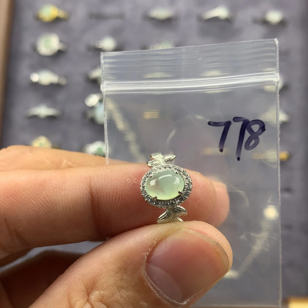 翡翠未镶嵌戒指778
