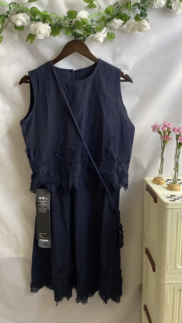 2025年夏季新款时尚套装花边裙套装