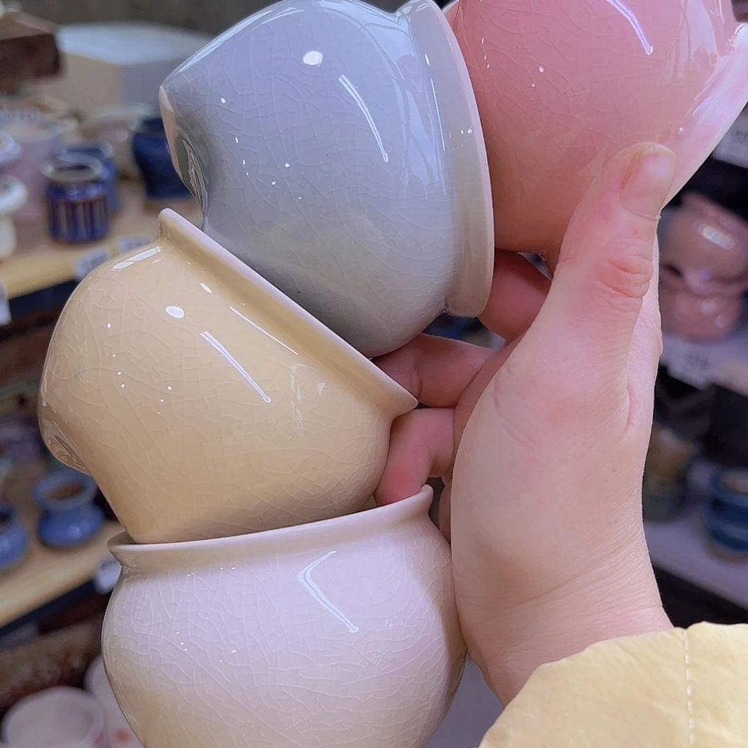 红陶陶瓷花盆当场满12包邮