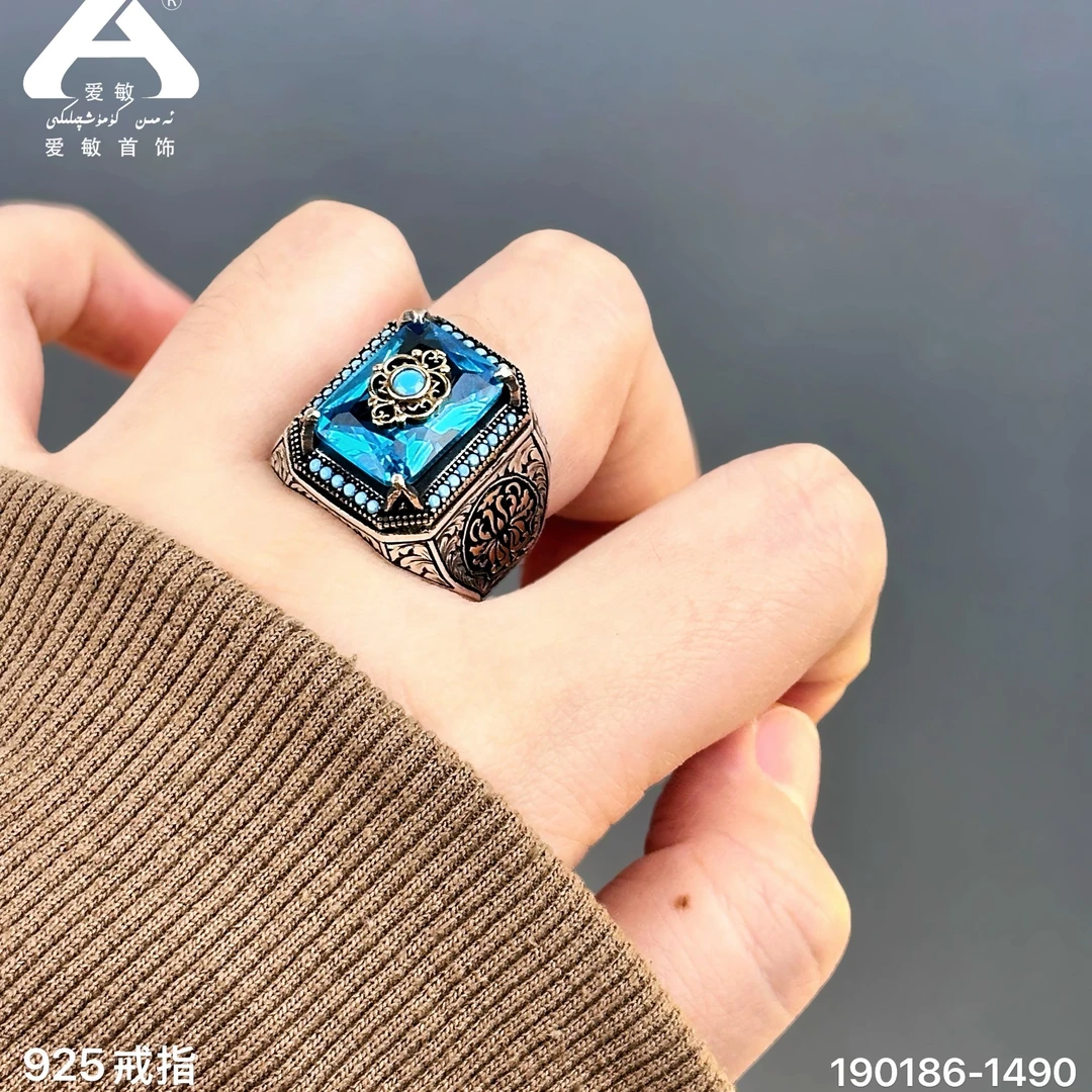 925银仿珍珠戒指 爱敏首饰戒指190186