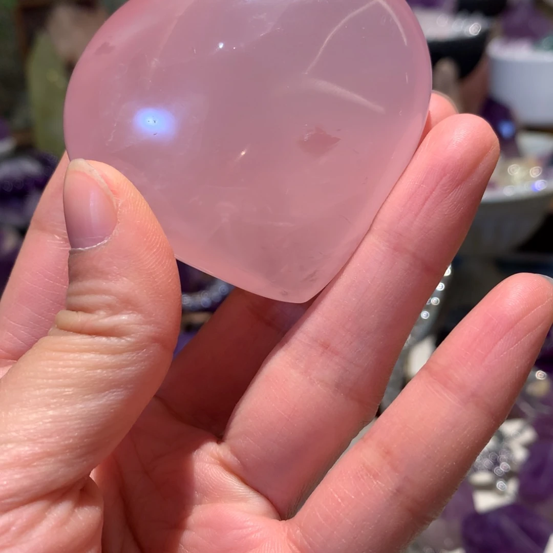 芙蓉石白水晶未镶嵌我****盛粉水晶