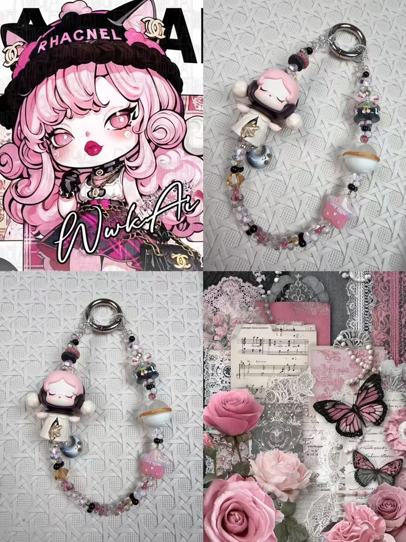 A022LALA原创进口米珠正版萌粒［星愿盛典］手机链