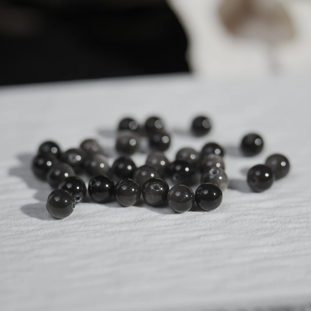 BeadsDance银曜石单珠6mm+(30颗一组)多样性发一 编号O1092