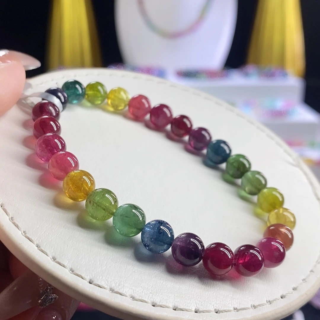 未镶嵌手链碧玺色标