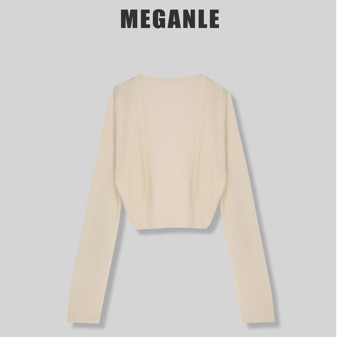 【度假防晒】MEGANLE  简约休闲天丝防晒开衫2024230