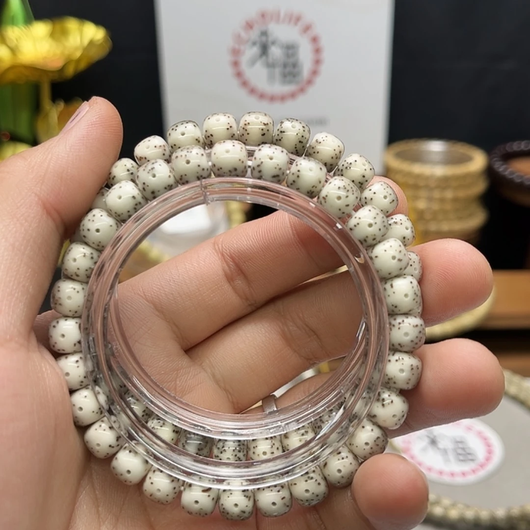 手串星月菩提瓷白大留白