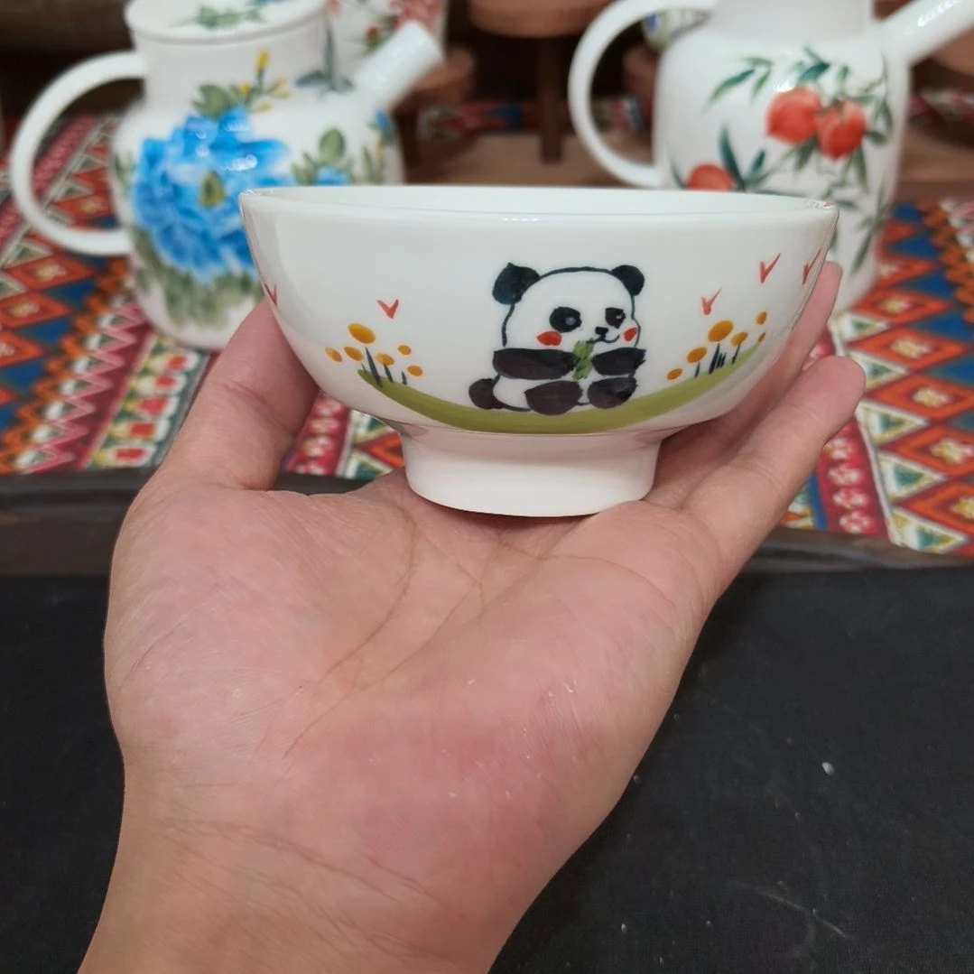 摆件景德镇手工手绘高温瓷器