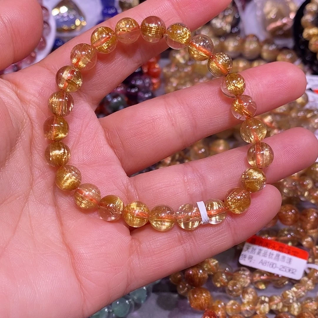 未镶嵌手链水晶金钛晶8