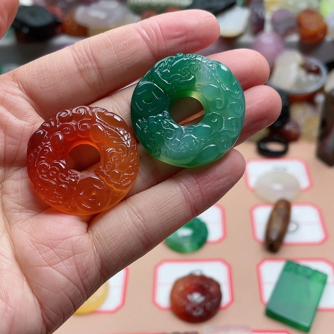 玛瑙/玉髓颈饰合金冰****4