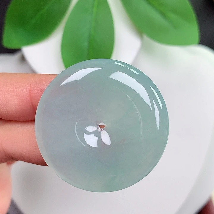 颈饰未镶嵌翡翠平安扣 35.9x6.1mm