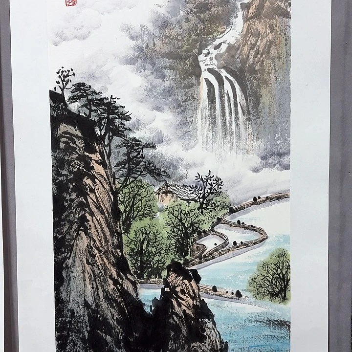 国画亲笔手绘放心去藏