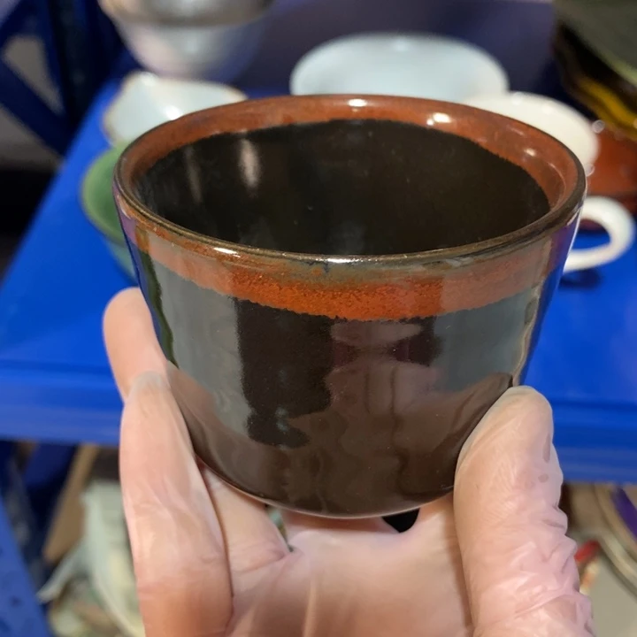 瓷片五厂茶盏微瑕疵约100ml