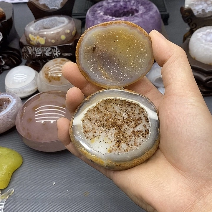 未镶嵌紫晶摆件聚宝盆
