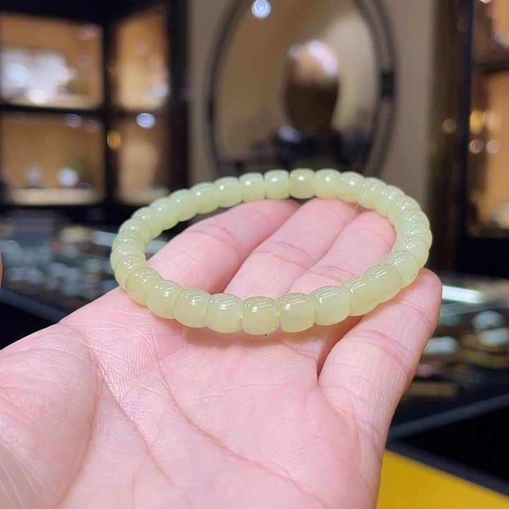 未镶嵌手串和田玉7*6mm