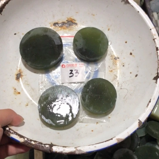 蛇纹石玉未镶嵌天然岫玉珠宝 未镶嵌