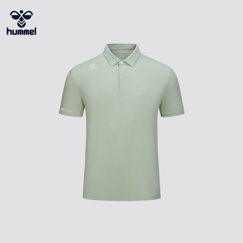 HUMMEL polo衫吸湿速干高级感透气凉感夏季运动时尚休闲翻领短袖