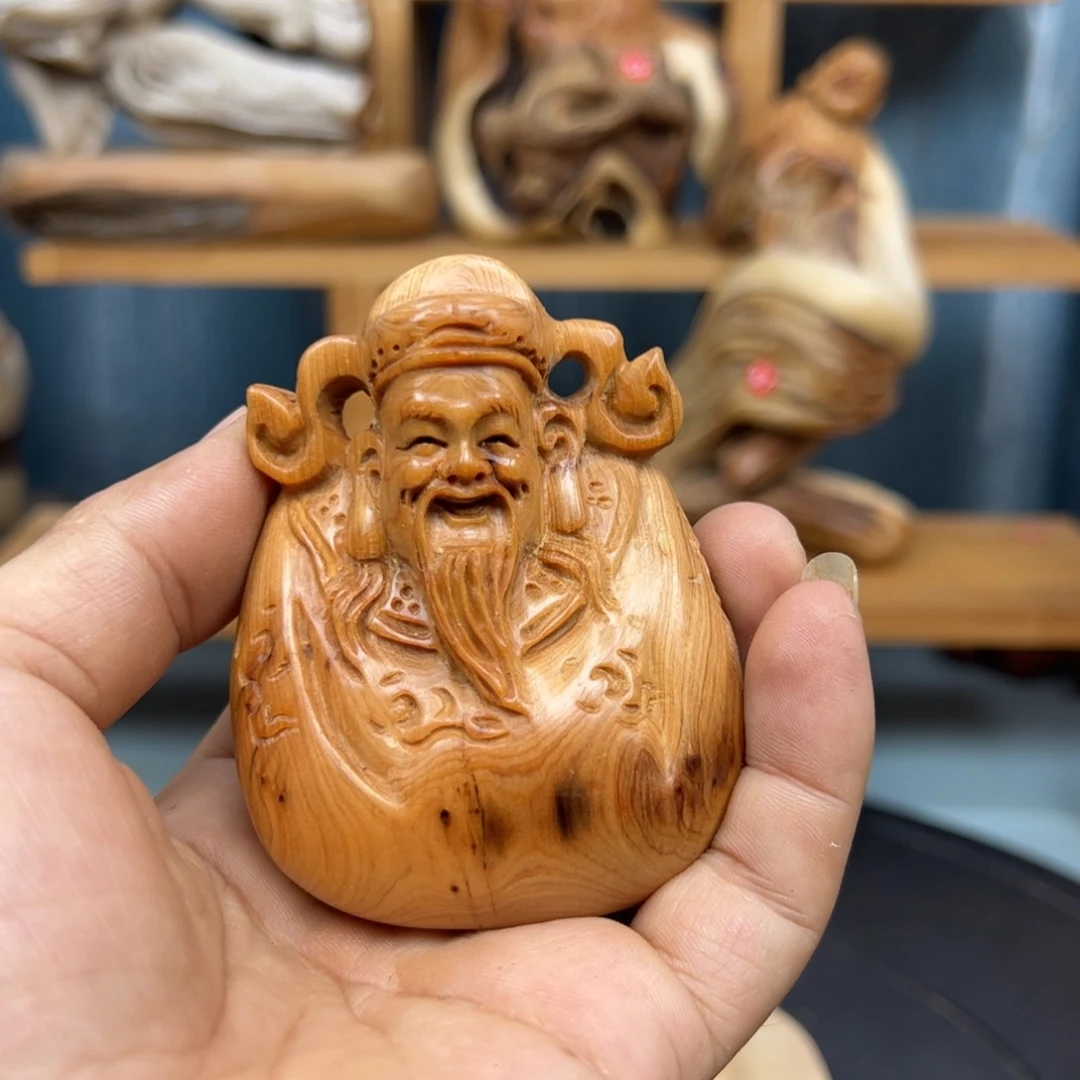 木浅*崖柏木摆件手把件