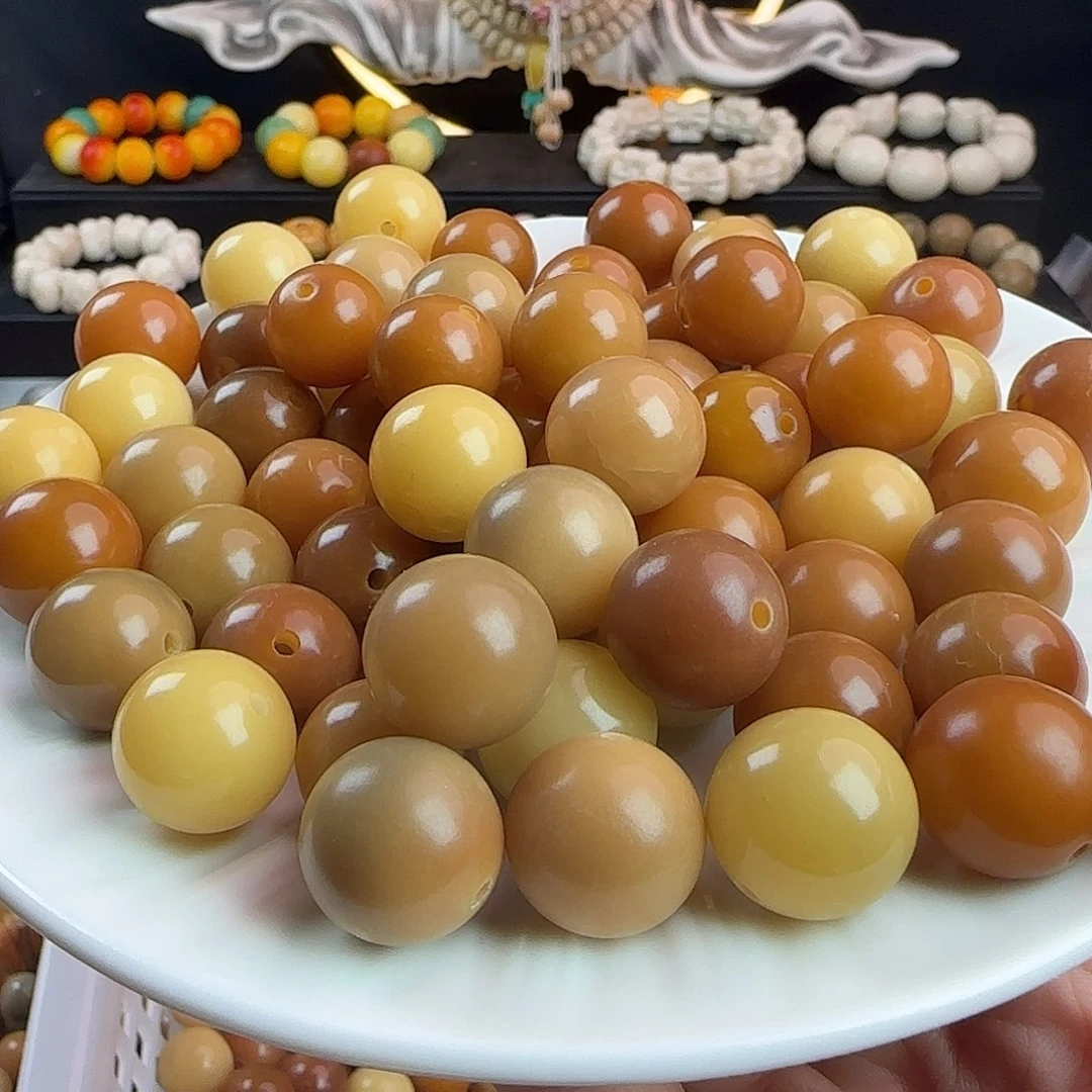 吊坠菩提根/象牙果瑕疵卡15/16干磨溏心老料圆500颗