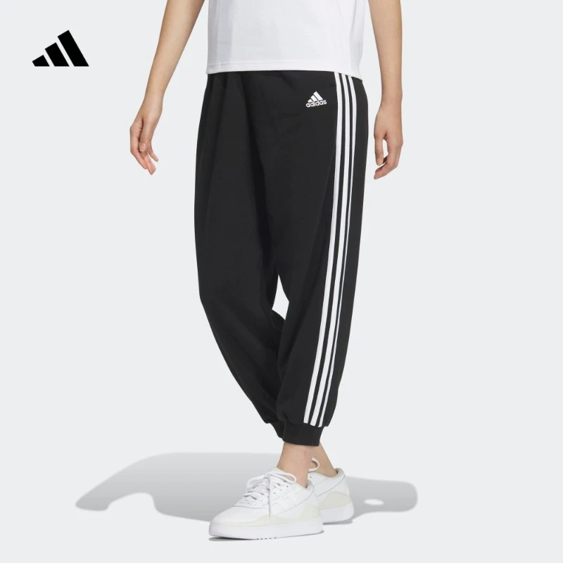 阿迪达斯官方 休闲宽松舒适束脚运动裤女款轻运动 adidas JI6994