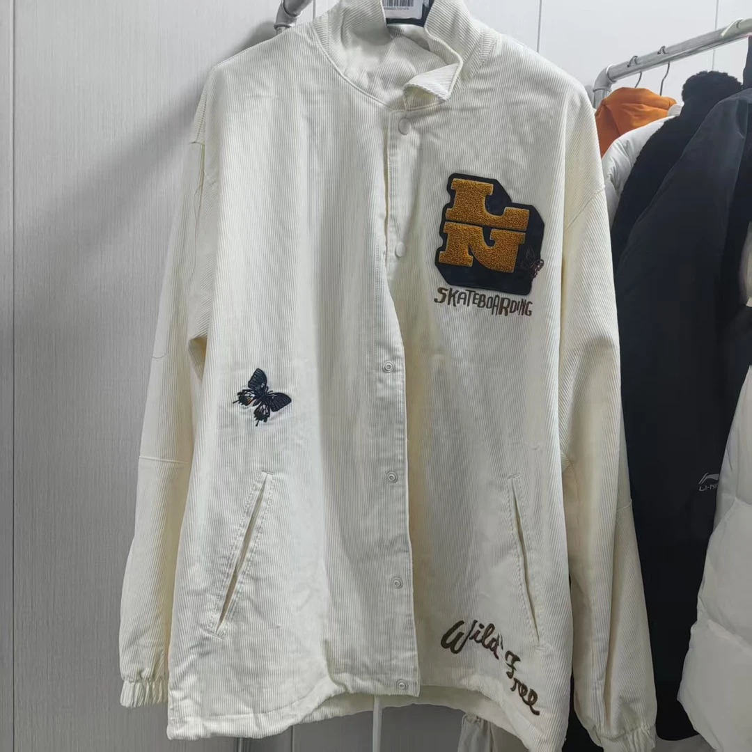 《B品以直播展示为准》李宁滑板系列男子宽松时尚外套AYMR539